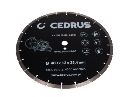 Diamantový rezný kotúč pre rozbrušovačku Hahn & Sohn Cedrus PC400-94