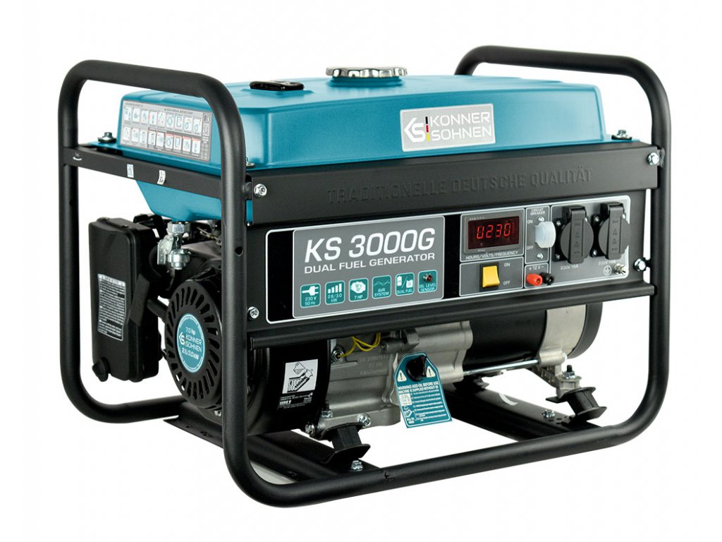 Générateur à essence-gaz de type inverter KS 4000iEG S