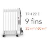 TROTEC TRH 22 E - Olejový radiátor