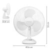 TROTEC TVE 14 - Stolní ventilátor s oscilací 90° | 50 W