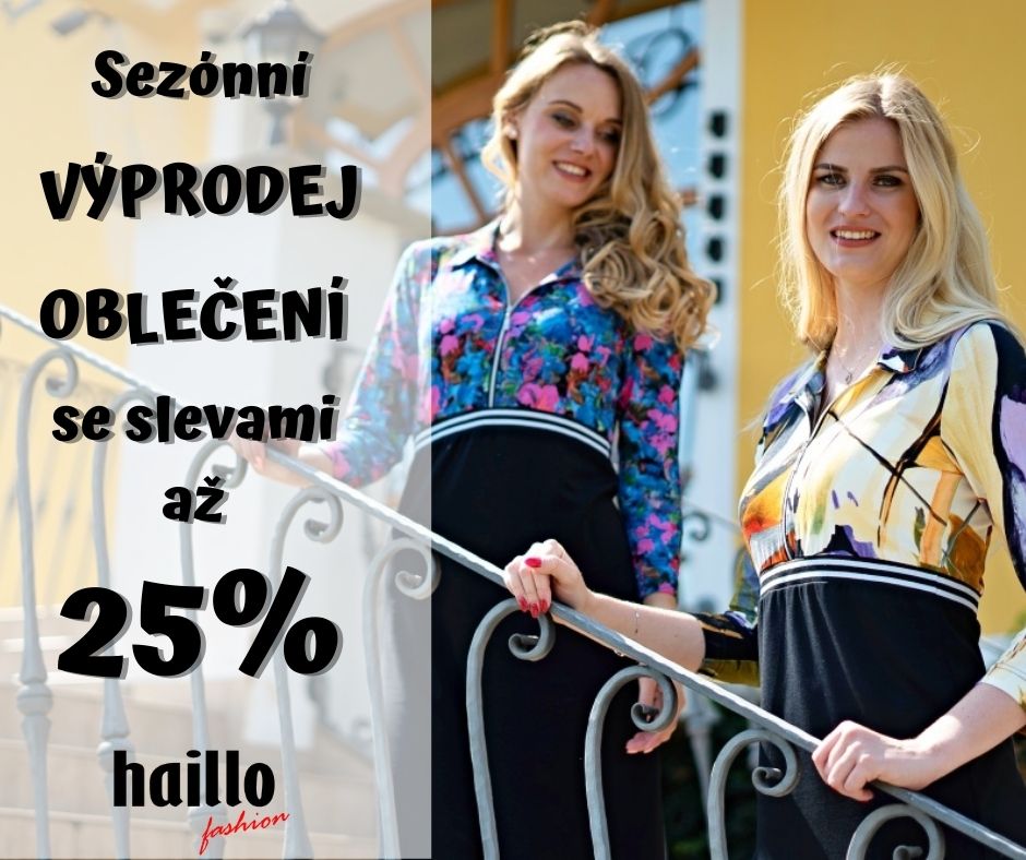 Sezónní VÝPRODEJ OBLEČENÍ se slevami až 25%