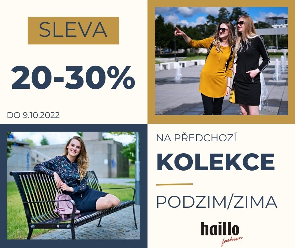 Sleva 20 - 30% na předchozí KOLEKCE