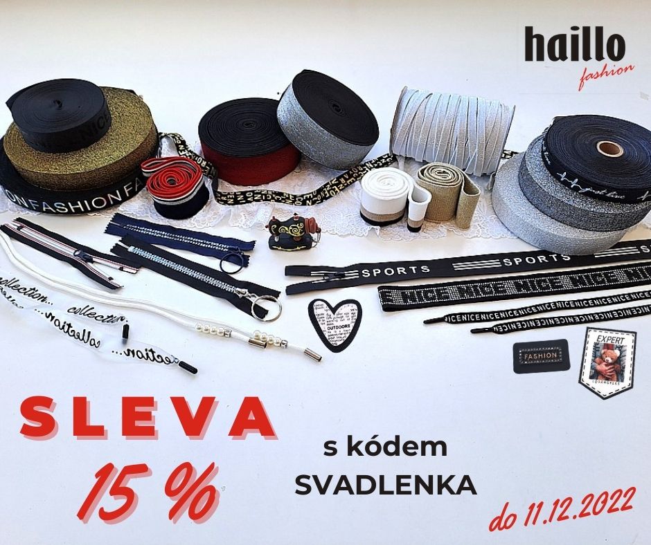 SLEVA -15% na všechny GALANTERNÍ DOPLŇKY