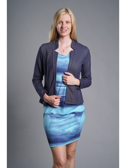 Dámský kabátek Mirela (Barva korálová světlá, Velikost 44 / XL)