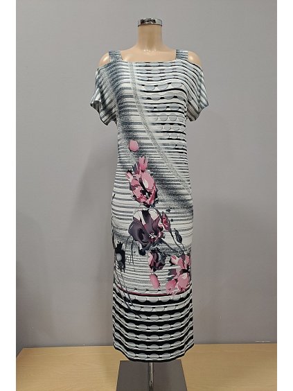 Střih - Olívie, dámské dlouhé letní šaty s rozparky vel.36- 50