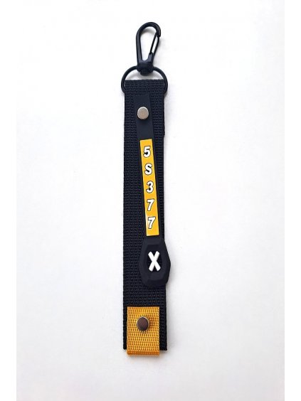 Designový ověsek/taháček "X" žlutá