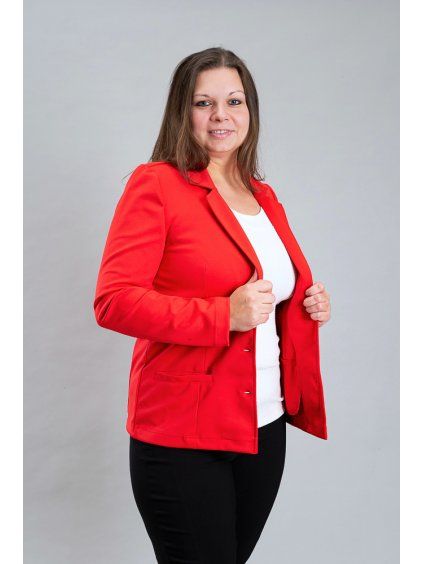 Dámské sako punto, červená