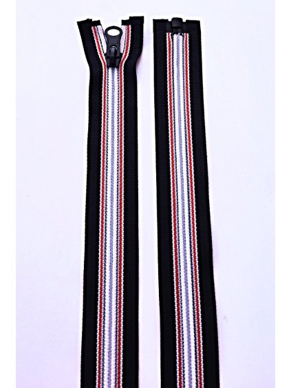 Dlouhý zip dělitelný - lampas 75 cm, spirála 8 mm
