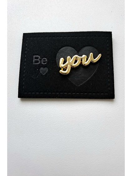 Nášivka, srdce "BE YOU"