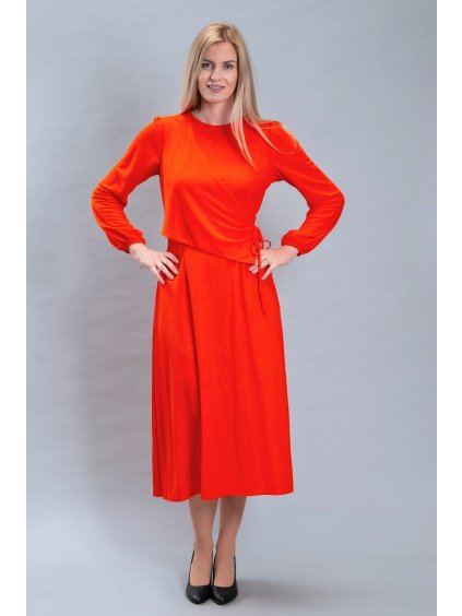 Dámské šaty Adriena, pomerančová