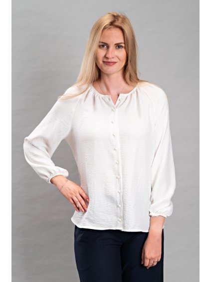 Dámská řasená halenka Naya, jednobarevná