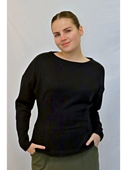 Dámská halenka Anni, černá svetrovina