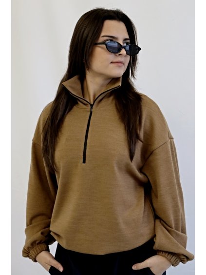 Dámský svetr Kolet, karamel