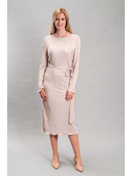 Dámské plisé šaty Avia, béžová