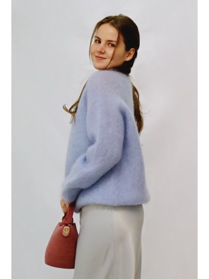 Dámský svetr Mohair, modrá