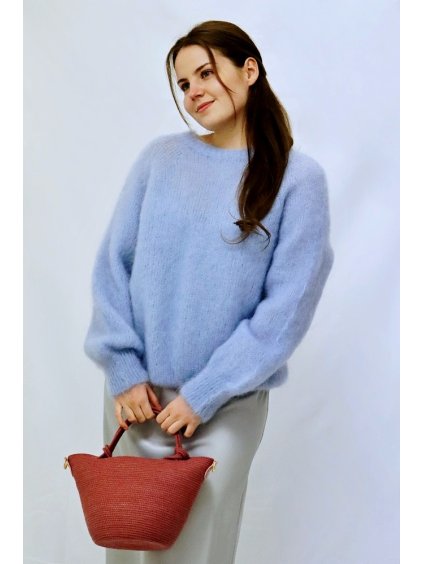 Dámský svetr Mohair, modrá