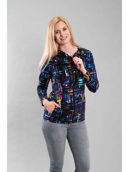 Dámská propínací mikina Květa