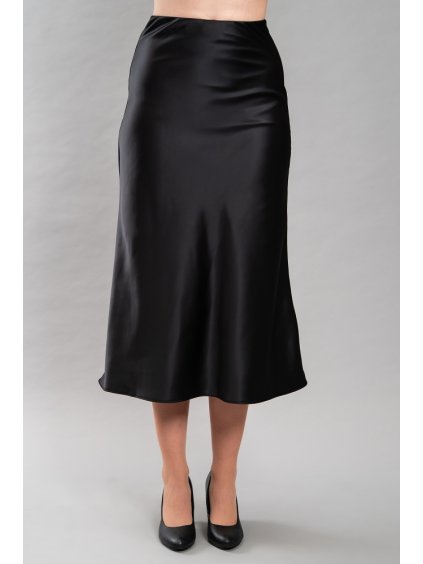 Dámská saténová sukně Anais, černá