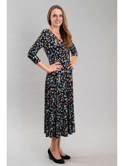 Dámské dlouhé šaty Vanesa,modrá