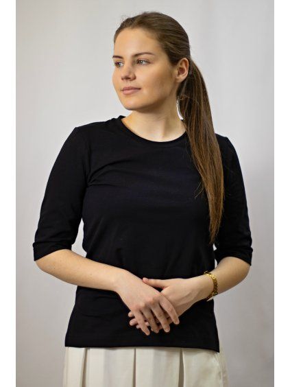 Dámské tričko Corra, kr.rukáv, černá