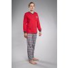 Pánské pyžamo dlouhý rukáv Vašek (Barva červená, Velikost XXL)