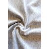Teplákovina bavlna/elastan, jednobarevná - melír sv. šedá