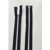 Dlouhý zip dělitelný - středně hrubý 70 cm, zuby 6 mm
