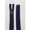 Dlouhý zip dělitelný - středně hrubý 65 cm, zuby 6 mm navy