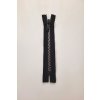 Krátký zip kapsový - středně hrubý, 16 cm, zuby 8 mm, plast "Y"