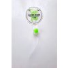 Nášivka, silikon s lankem a brzdičkou, zelená