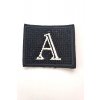Nášivka, textil "A" štras, černá