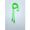 Designová luxusní kulatá šňůra neon zelená 135