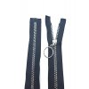 Zip dlouhý dělitelný - středně hrubý, 70 cm, zuby 6 mm, plast kostička