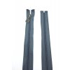 Dlouhý zip dělitelný - středně hrubý 75 cm, zuby 6 mm spirála šedá