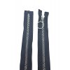 Zip dlouhý dělitelný - středně hrubý, 75 cm, zuby 6 mm, plast kostička