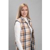 Dámská dlouhá vesta Dia, kostkovaná