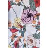 Viskóza tisk letní květy - 200, bílá