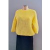 Dámský svetr kr.rukáv Mohair, žlutá