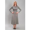 Dámské šaty Diora s dlouhým rukávem, šedá