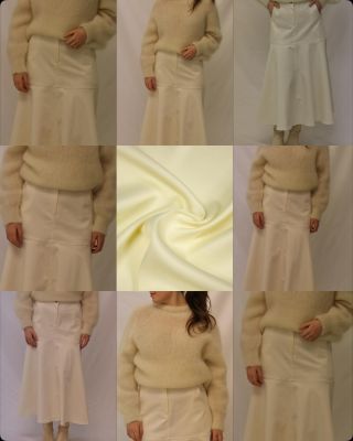 pastelově žlutý svetr + denim krémová sukně 🍯🌙🌕🌝🌼🐣 #ceskamoda #stylish #czechwoman