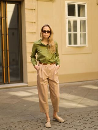 bavlněná košile + kalhoty 💌 Haillo Collection #outfitoftheday #ootd #photoshooting #praguestyle