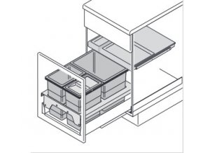 Vestavný odpadkový koš SEPARATO K 3620-46