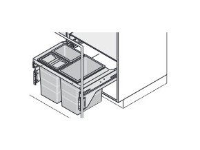 Vestavný odpadkový koš Cargo Soft 3610-68