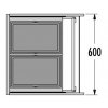 Vestavný odpadkový koš Triple XL 60 3631-68