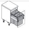 Vestavný odpadkový koš EURO CARGO 45 3619-73
