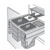 Vestavný odpadkový koš CARGO SOFT 3610-54