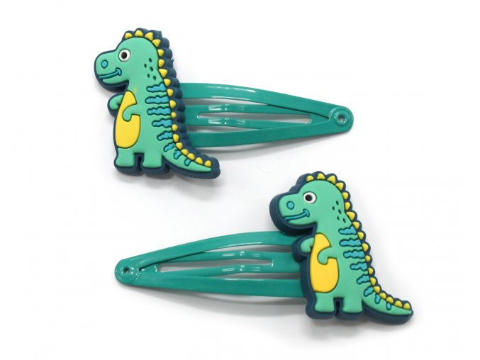 Dětské sponky s dinosaury, 2 ks
