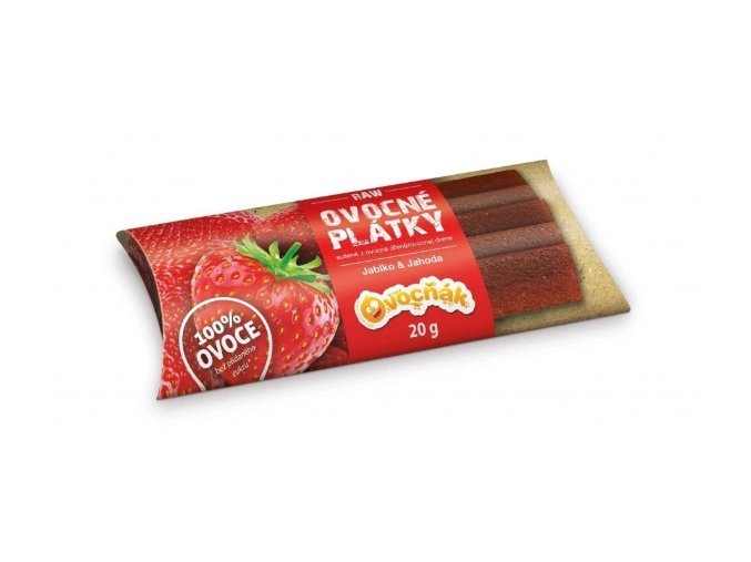 plátky jablko jahoda