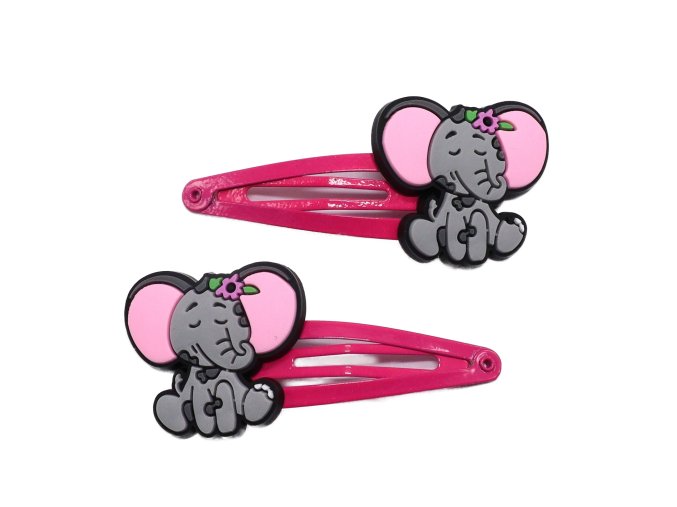 Dětské sponky se slonem, 2 ks