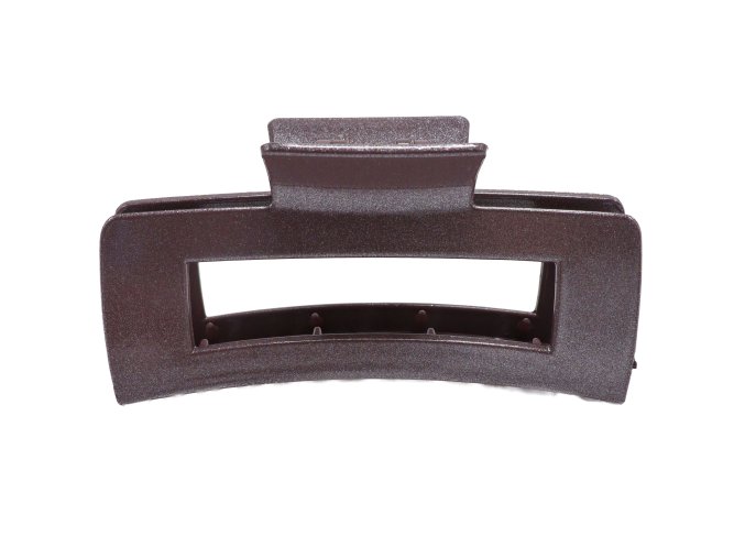 Hranatý skřipec na vlasy se třpytem